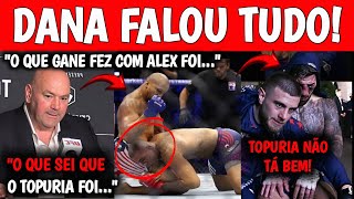 DANA FALOU TUDO🚨 Dana REAGE AOS NOCAUTES DE Alex Poatan e Topuria em COLETIVA PÓS UFC CASA BRANCA