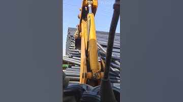 JCB 3DX 10 wheeler truck Pipe unloading from truck 🔥💯 #jcb #video #tractor #truck