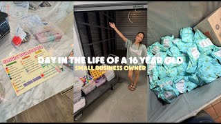 DAY IN THE LIFE OF A 16 YEAR OLD SMALL BUSINESS OWNER | NEW WAREHOUSE | SHIPPING ORDERS