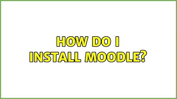 Ubuntu: How do I install Moodle?