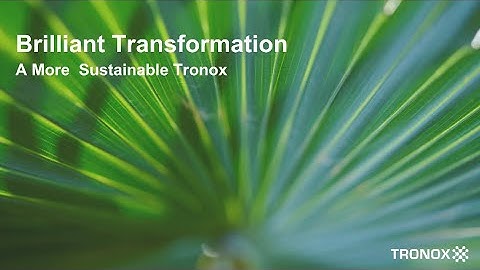 Tronox Sustainability 2021