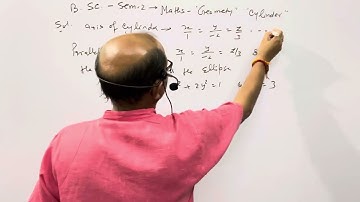 B.SC.SEM-2,Maths;||Geometry,Cone)|| Equation of Cylinder ;( Numerical ).BY-A.Prakash