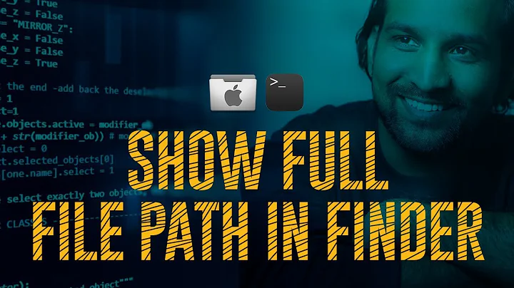 Show Full File Path in Finder  | OSX | Terminal Command | Hindi