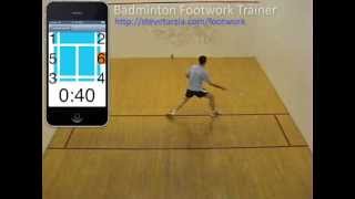 Badminton Footwork Trainer iOS app demo screenshot 2