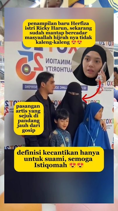 masyaallah Ricky Harun berhasil membimbing istrinya #rickyharun #herfiza #artist #trending #shorts