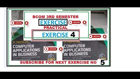 BCOM 3RD SEM CAB PRACTICAL GAUHATI UNIVERSITY