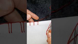 Decorative edge stitches | Hand sew tutorial for beginners