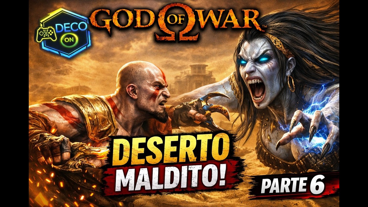 GOD OF WAR - Parte 6 - EU ODEIO ESSE DESERTO! SEREIAS DO INFERNO!