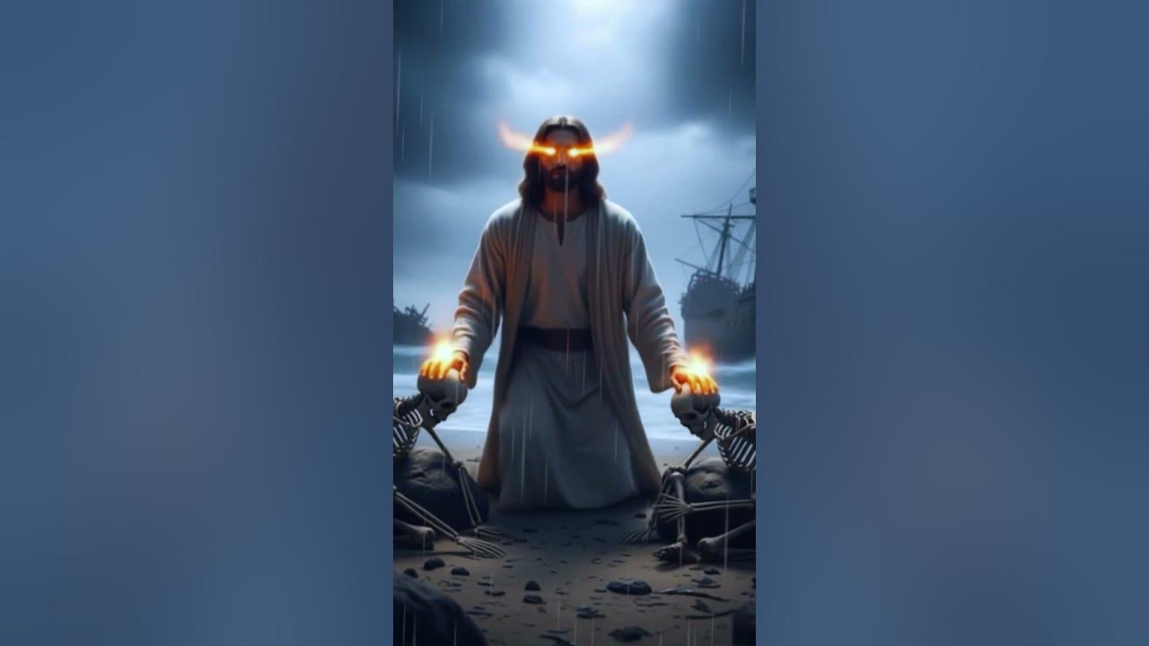 Jesus Makes Dry Bones Alive #vfx #jesus #prayer #shorts