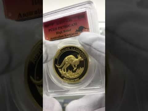 2017 オーストラリア ハイレリーフ カンガルー 200豪ドル 金貨 2 オンス プルーフ PCGS PR 70 DCAM 最高鑑定
