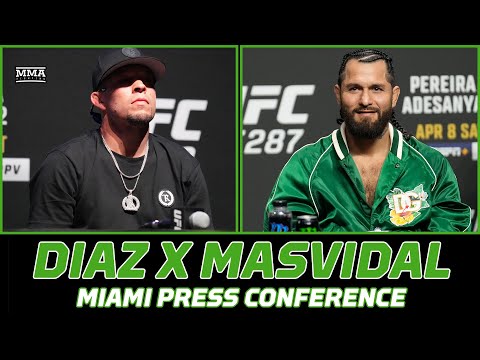 Nate Diaz vs. Jorge Masvidal Full Miami Press Conference | Diaz vs. Masvidal