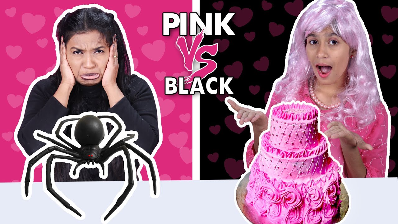 Funniest Pink Vs Black Challenge | Pari's Lifestyle