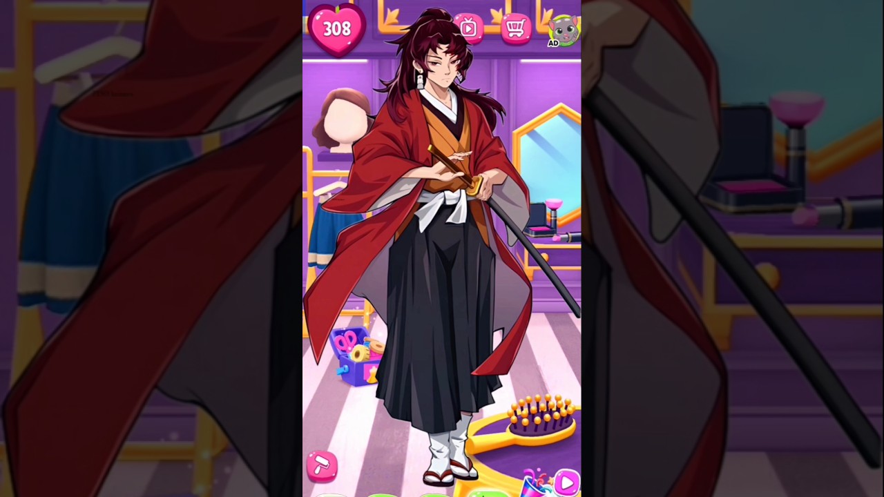 Yoriichi Tsugikuni my talking Angela 2: #demonslayer #cosplay #shorts #viral #trending #subscribe