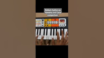 Ballad rhythm comparison between Yamaha and Casio mini keyboard #yamaha #casio #piano #bestpiano