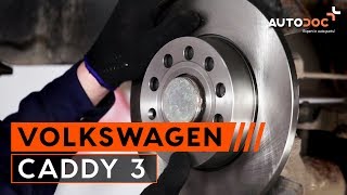 Cum se schimba discurile de frână, placutele de frana din spate pe VW Caddy 3 | Tutorial HD