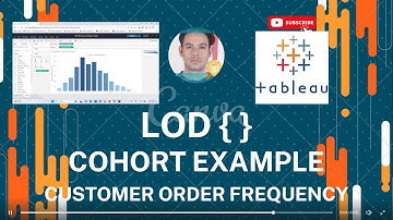 Tableau Tutorial - LOD Expressions - Practical Example Cohort 1 Customer Order Frequency