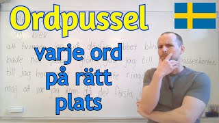 Ordpussel (ordföljd) SFI