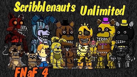 Scribblenauts Unlimited ReDesigns of Five Nights at Freddy
