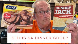 On-Cor Salisbury Steak Is It Worth 4? Plus How To Make The Easiest Mashed Potatoes