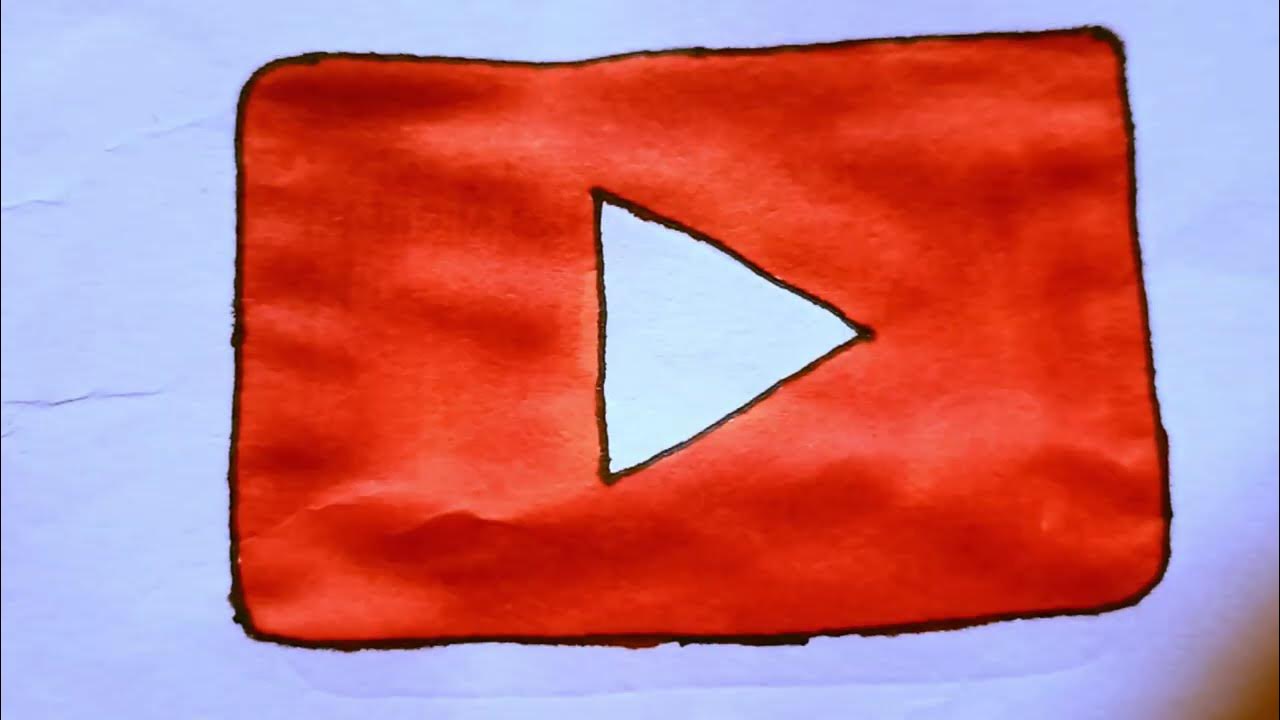 HOW TO DRAW YOUTUBE LOGO | Famous Logo Tutorial #art #logo #howtodrae ...