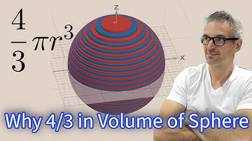 Volume of Sphere - why 4/3?