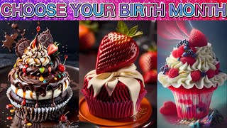 Choose Your Birthday Month & See Your Yummy Cupcakes🎂🍰😋 | Birth Month Cupcakes🎂💥 | Gift🎁 |
