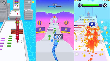 Ladder Master vs Snake Run Race vs Join Blob Clash | All Levels Gameplay Walkthrough (iOS & Android)