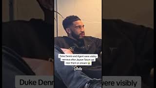 Duke Dennis and Agent were visibly nervous after Jayson Tatum sat near them on stream