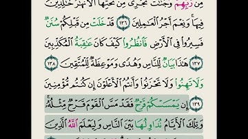 (القرآن الكريم الجزء الرابع الحزب السابع الربع الثالث( بصوت الشيخ مشاري راشد العفاسي
