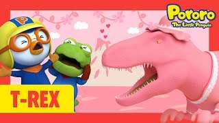 Tyrannosaurus Pink Song T-Rex Song For Kids L Pororo Dinosaur Nursery Rhymes