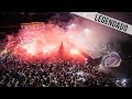 Torcida do Santos cantando o hino do clube durante ruas de fogo (26.07.2017)