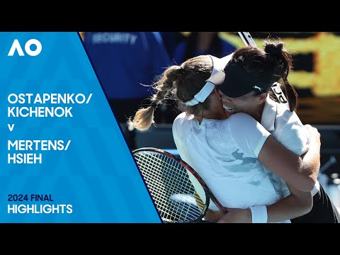 Kichenok/Ostapenko v Hsieh/Mertens Highlights | Australian Open 2024 Final