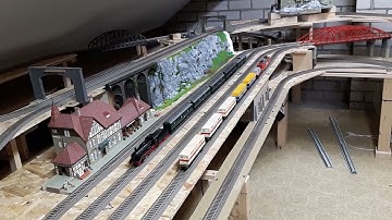 building track, modelbaan, anlage H0 part 36 c rails trix