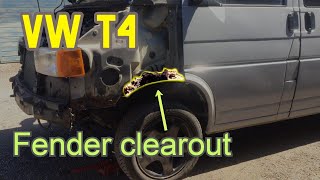 VW T4 - Front Wing Leaf Clear-out &amp; Drainage Kit