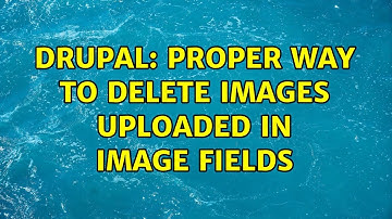 Drupal: Proper way to delete Images uploaded in Image fields