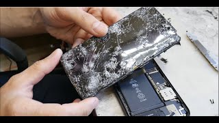 Восстановление Iphone XR после автомобильной аварии