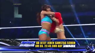 Eva Marie Vs Alicia Fox Nikki Bella Guest Referee