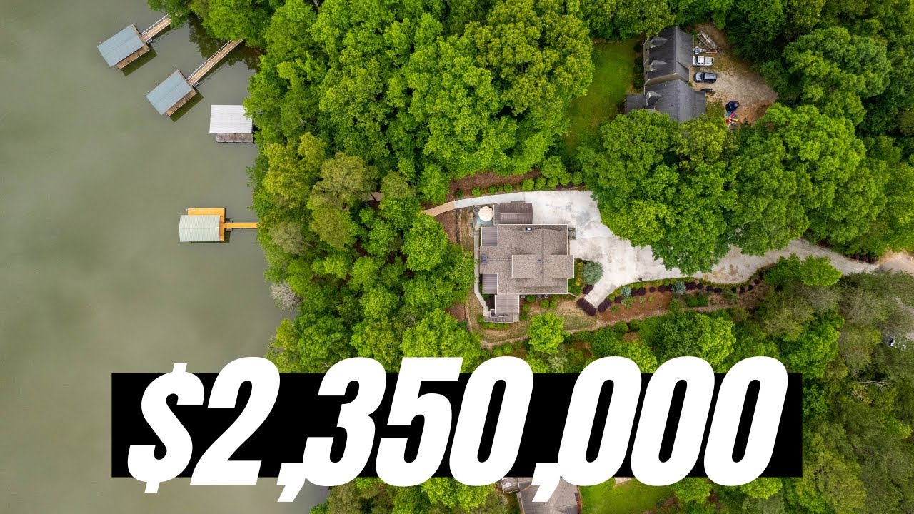 3 STORY LAKEFRONT MANSION LAKE HARTWELL YouTube