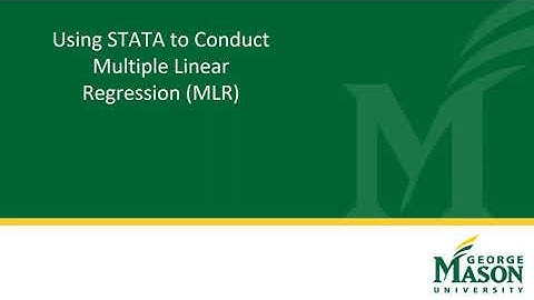 STATA Examples of Multiple Regression