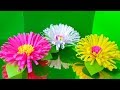 Как сделать цветы из бумаги цветной своими руками.МК Красивый Цветок из бумаги Поделки День Матери