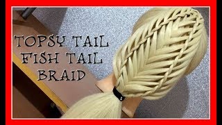 NEW HAIRSTYLES 2018  / 2 braids & a topsy tail /  Hair Tutorials