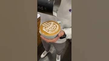 Birthday Cake Latte Art | Coffee Art #coffee #latteartist #coffeeart #coffeelatteart