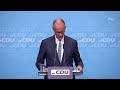 Elecciones Alemania | Rueda de prensa de la Unión Democristiana | RTVE Noticias