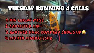 My HVAC Tuesday running 4 calls #hvac #hvaccompressor #bluecollar