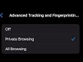 How to stop websites from tracking your browsing in ios 17