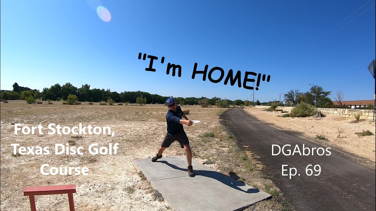 DGAbros 69 Ft. Stockton, Texas Disc Golf Course Gem IN THE MIDDLE OF