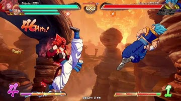 DBFZ FINALLY SSJ4 GOGETA SOLO DRAMATIC FINISH NO LIMIT BREAK T.O.D COMBO
