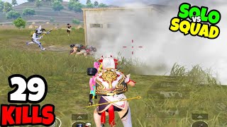 This Squad Unbelievable Very Fast Revive And Fight With Me In Bgmi - Solo Vs Squad • 29 Kills • BGMI