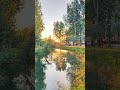 朝霞映水,晨光熹微,心也随之宁静。#中国新疆