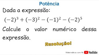 Dada a expressão (-2)³+(-3)²-(-1)²